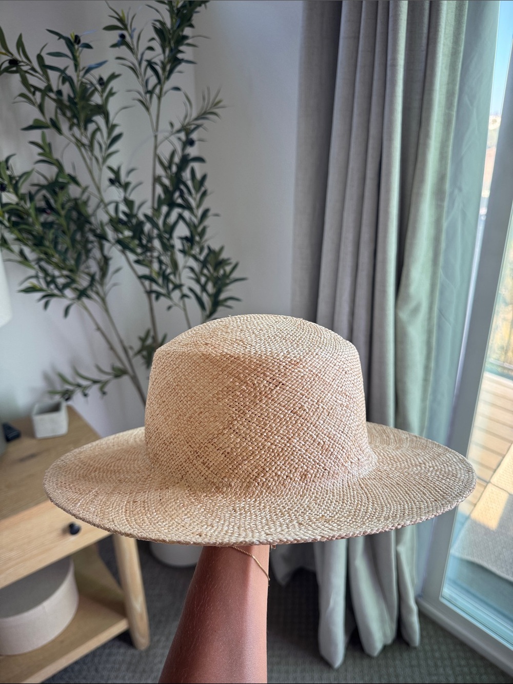 Gigi Pip Brae Straw Boater Hat